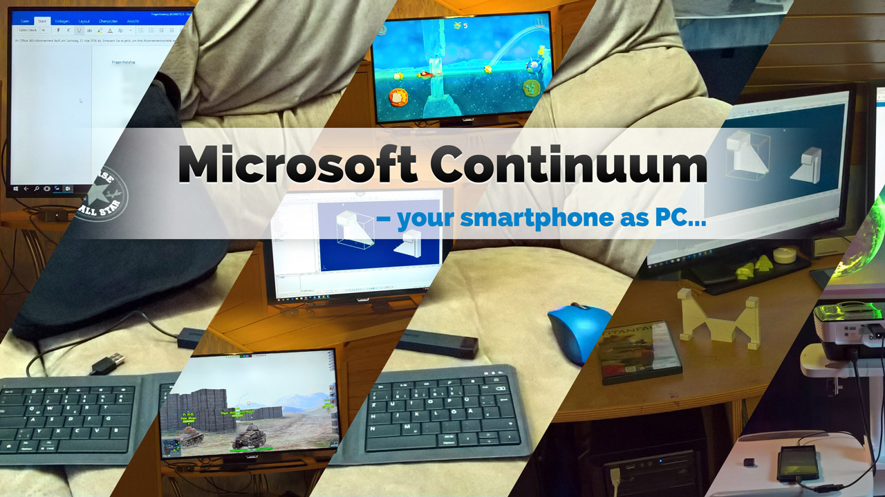 Microsoft Continuum: The Smartphone as PC in my daily use and as my daily driver. (en)