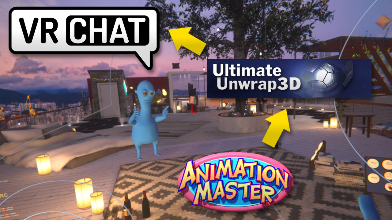 Wie man von Animation:Master zu VRChat kommt mit der Hilfe von UltimateUnwrap3d