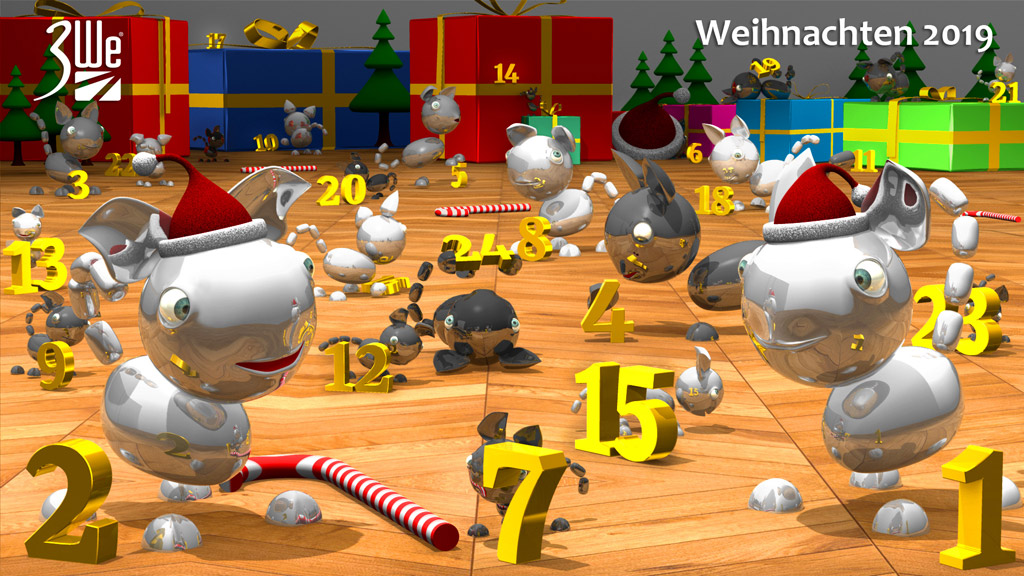 Der 3We Adventskalender 2019 bei PW3d