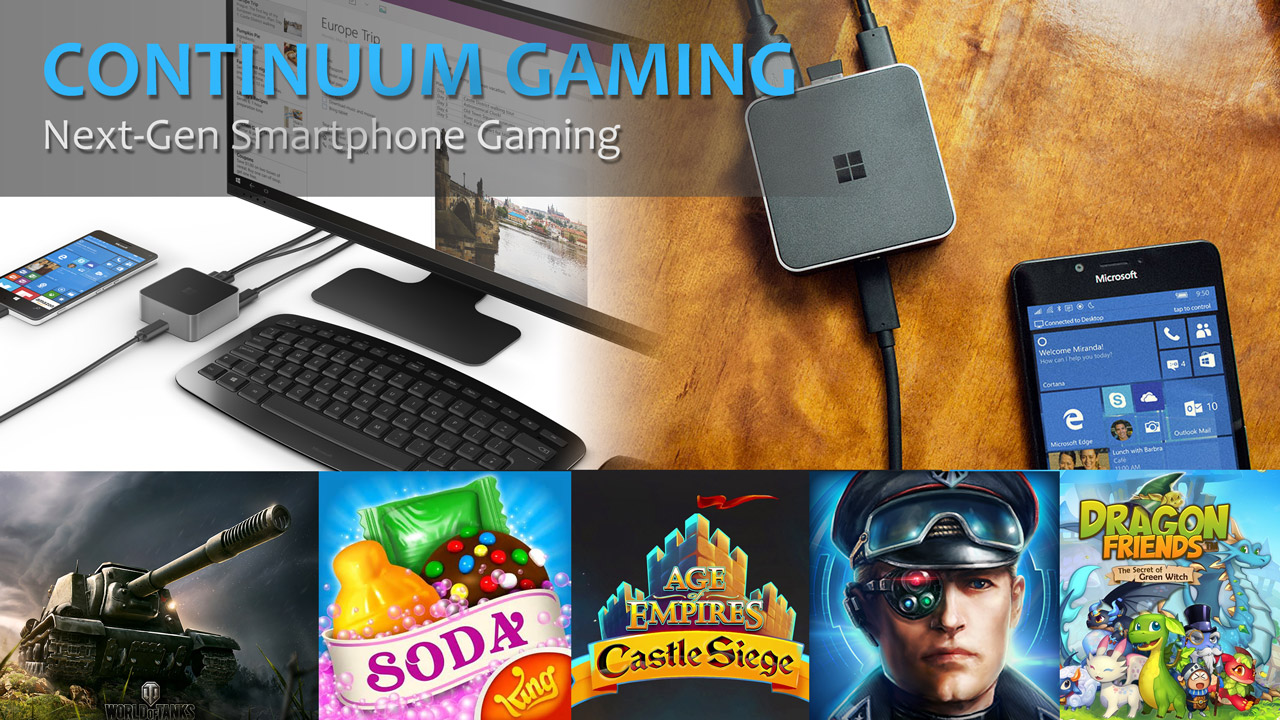 Microsoft Continuum Gaming bei Patchwork3d