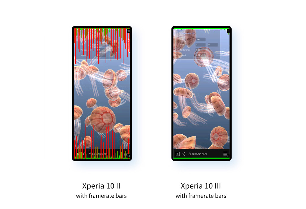 SailfishOS Xperia 10 II vs Xperia 10 III: Framerates low