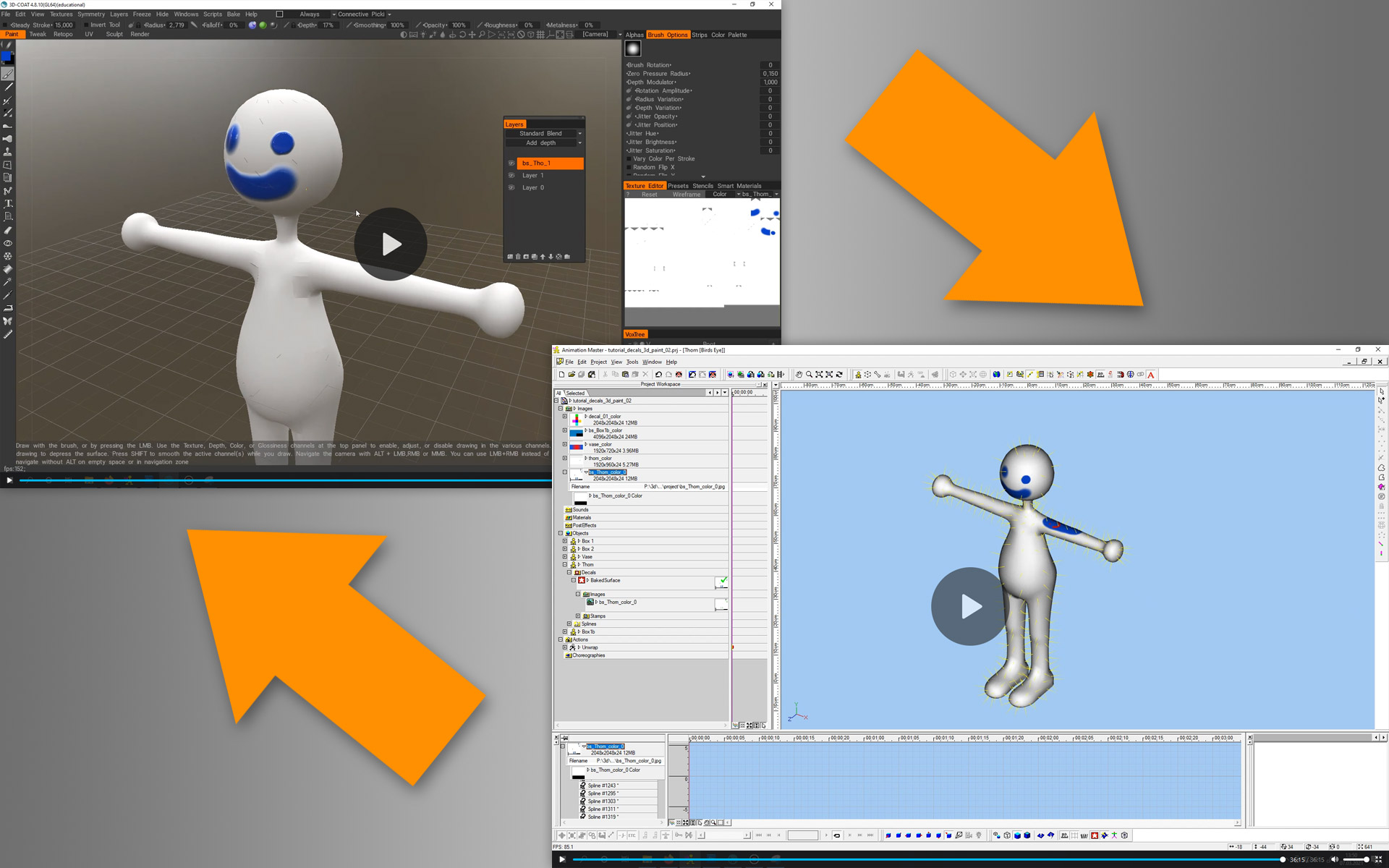 Video-Tutorial Texturing Methodes in A:M