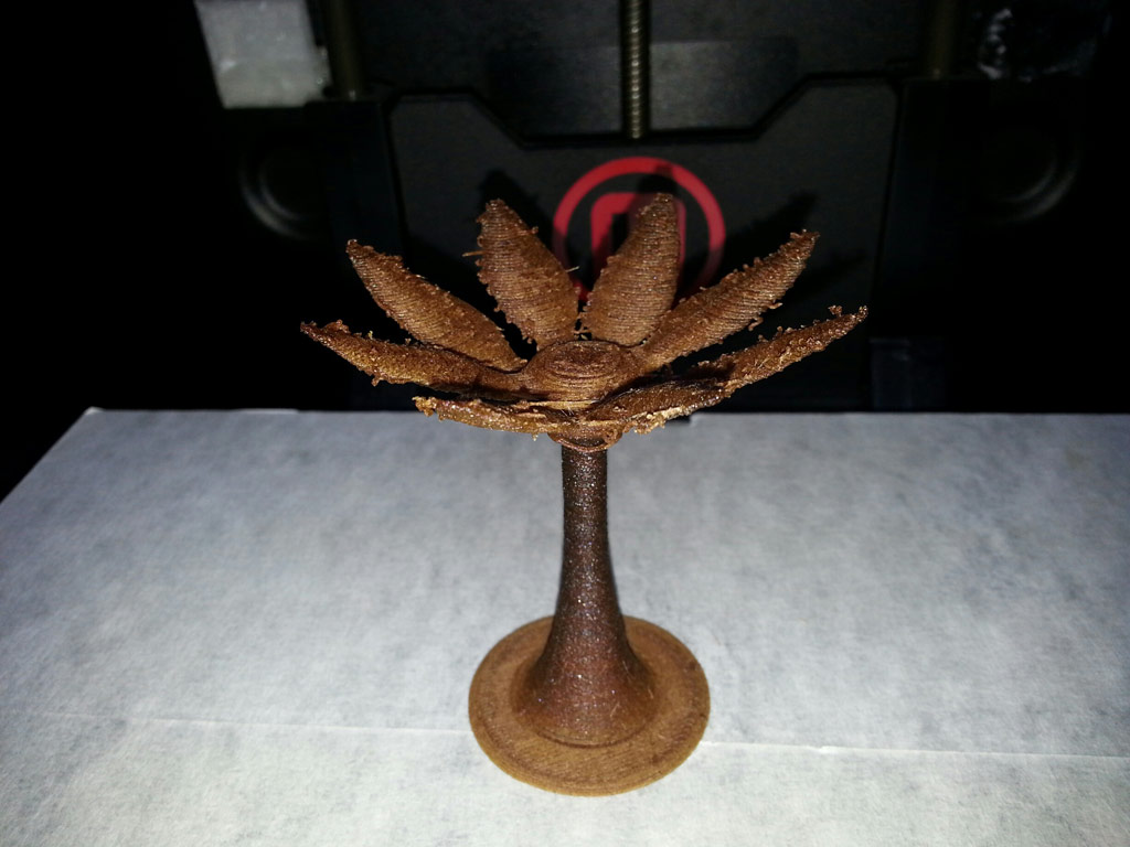Wood Filament-Druck mit Makerbot Replicator 2 (2)
