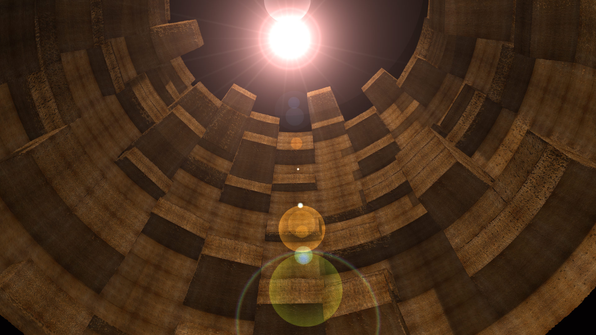 Wood tunnel at PatchWork3d