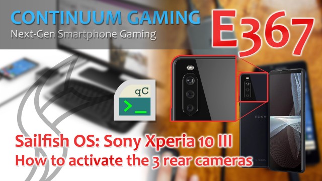 SailfishOS: Wie aktiviert man die 3 rückwärtigen Kameras auf dem Sony Xperia 10 III?